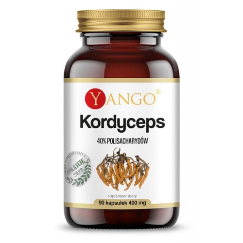 Kordyceps, ekstrakt 10% polisacharydów 90 kapsułek - Poprawia osłabioną odporność i witalność - YANGO.jpg