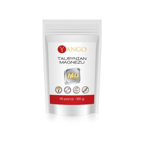 Taurynian magnezu 100 g - Wspiera prawidłowe funkcjonowanie mięśni - YANGO.jpg