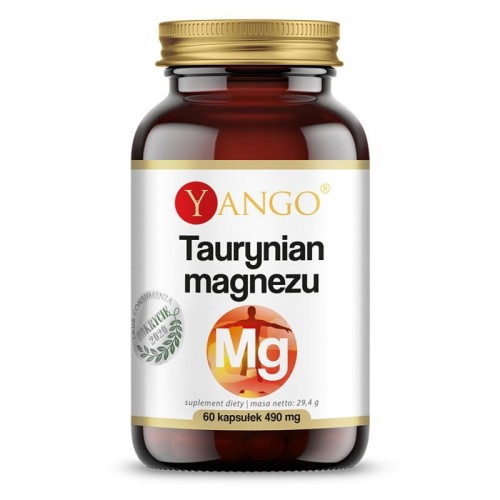 Taurynian magnezu 60 kapsułek - Wspiera prawidłowe funkcjonowanie mięśni - YANGO.jpg