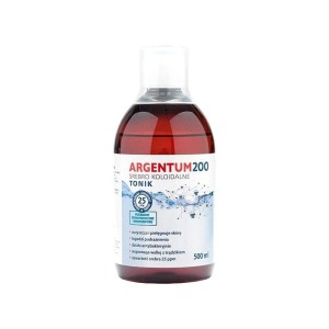 Srebro Koloidalne 25 ppm Argentum Tonik 500 ml - Dla każdego typu cery, odświeża i oczyszcza - AURA HERBALS (NM)