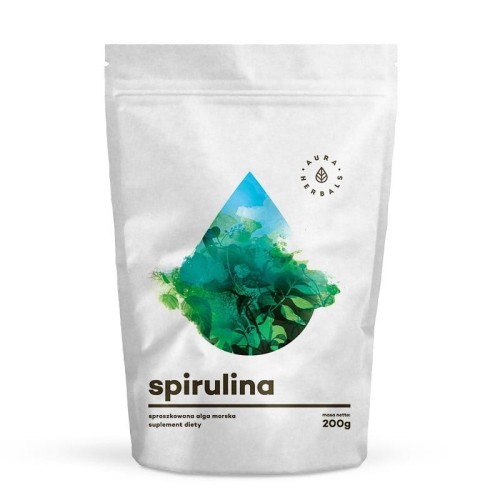 Spirulina w proszku - alga morska 200g - Wspomaga zdrową dietę i oczyszczanie organizmu - AURA HERBALS.jpg
