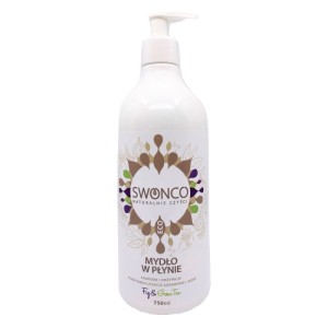 Mydło w płynie o zapachu fig & green tea 750ml - Luksusowa formuła, zawiera witaminę E i wiele wyciągów z roślin - SWONCO (NM)