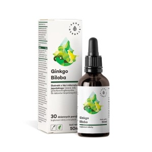 Ginkgo Biloba 50 ml - Ekstrakt z liści miłorzębu japońskiego - AURA HERBALS (NM)