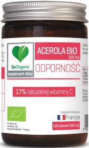 Acerola BIO 17% witaminy C - Dla prawidłowego funkcjonowania układu odpornościowego - BEORGANIC (NM)