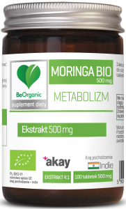 Moringa ekstrakt BIO - Pomaga utrzymać normalny poziom glukozy - BEORGANIC (NM)