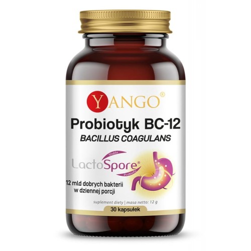 Probiotyk BC-12, 30 kapsułek - 12 miliardów bakterii probiotycznych - YANGO (NM).jpg