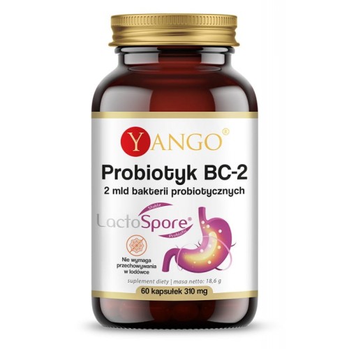 Probiotyk BC-2, 60 kapsułek - 2 miliardy bakterii probiotycznych - YANGO (NM).jpg