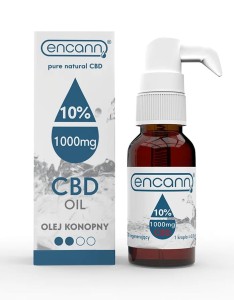 Olej konopny - Źródło terpenów, kannabinoidów i dobroczynnych kwasów tłuszczowych - Encann Blue 10% CBD - ENCANN (NM)