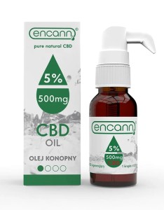 Olej konopny - Źródło terpenów, kannabinoidów i dobroczynnych kwasów tłuszczowych - Encann Green 5% CBD - ENCANN (NM)
