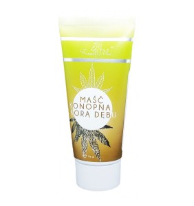Maść konopna z korą dębu w tubie 100 ml - Olejek z nasion konopi + posiada działanie ściągające - FARM-VIX (NM)
