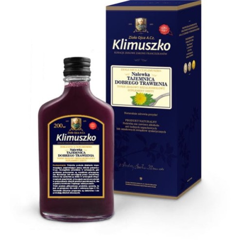Nalewka na trawienie 200 ml - Wspomaga i poprawia pracę układu pokarmowego - OJCIEC KLIMUSZKO (NM).jpg
