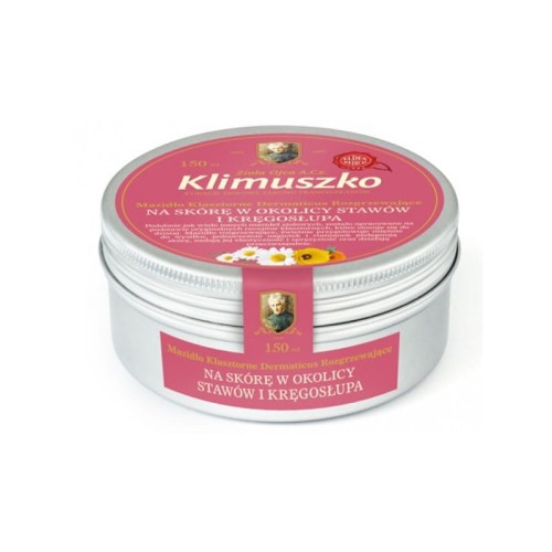 Mazidło Klasztorne Dermaticus 150 ml - Wspomaga, rozgrzewa i  relaksuje skórę w okolicach stawów i kręgosłupa - OJCIEC KLIMUSZKO (NM).jpg