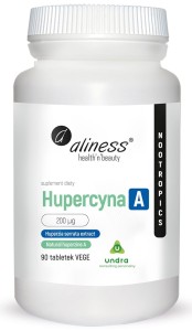 Hupercyna A 200 µg  90 tabletek Vege - Utrzymuje umysł w skupieniu - ALINESS