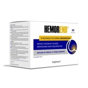 Hemorend 20 saszetek - Preparat na hemoroidy - TRAPHACO