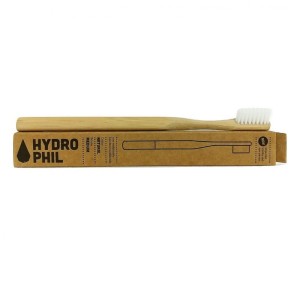 Szczoteczka do zębów, naturalna - Włosie średnie, z biodegradowalnego bambusa - HYDROPHIL