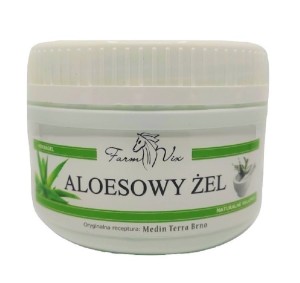 Aloesowy żel 350 ml -  Pielęgnacja skóry twarzy, szyi i rąk, nawilża i uelastycznia - FARM-VIX (NM)