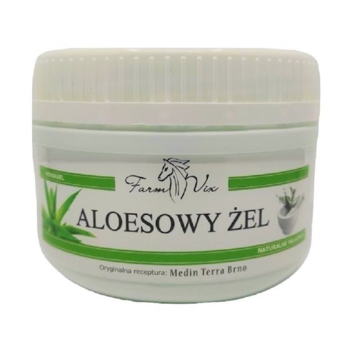 Aloesowy żel 350 ml - Pielęgnacja skóry twarzy, szyi i rąk, nawilża i uelastycznia - FARM-VIX (NM).jpg