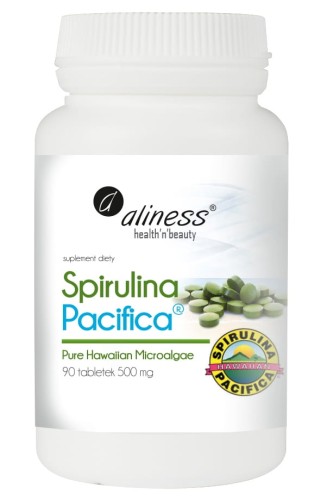 Spirulina Pacifica 90 tabletek - Utrzymuje prawidłowy poziom cukru, wspiera odporność - ALINESS.jpg