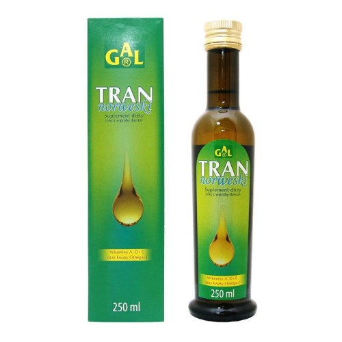 Tran norweski 250 ml - W stresie i stanach wyczerpania fizycznego i psychicznego - GAL.jpg