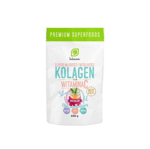 Kolagen + witamina C, proszek 250g - Eliksir młodości i witalności, hydrolizat białka kolagenu - INTENSON.jpg
