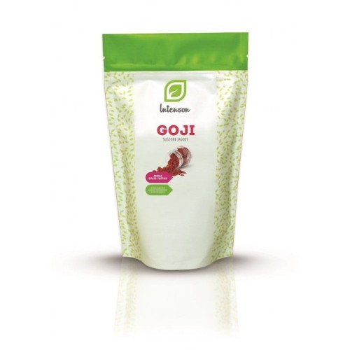 Jagody Goji Owoce Goji 250g - Są bogatym źródłem witamin A i E, przeciwutleniaczy i błonnika - INTENSON.jpg