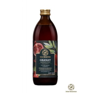 Naturalny sok z granatu 500ml - Profilaktyka zdrowia układu sercowo-naczyniowego - HERBAL MONASTERIUM