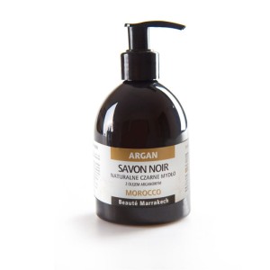Czarne mydło w żelu z olejem Arganowym Savon Noir 250ml - Doskonale oczyszcza pory i usuwa martwy naskórek - BEAUTE MARRAKECH