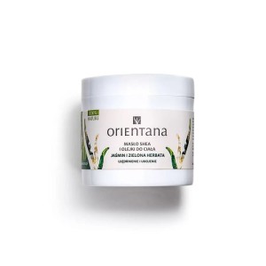 Masło Shea i olejki Jaśmin i Zielona Herbata 100g - Utrzymuje dobre nawilżenie skóry, przywraca jej elastyczność i gładkość - ORIENTANA