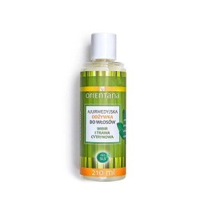 Ajurwedyjska odżywka do włosów Imbir i Trawa Cytrynowa 210ml - Odświeża i nadaje połysk - ORIENTANA