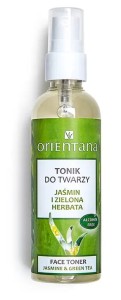 Tonik do twarzy Jaśmin i Zielona Herbata 100ml - Nawilża i wzmacnia skórę, opóźnia procesy starzenia - ORIENTANA