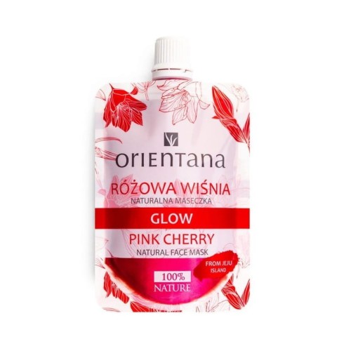 Naturalna maseczka Glow Różowa Wiśnia 30ml - Dla suchej i wrażliwej skóry - ORIENTANA.jpg