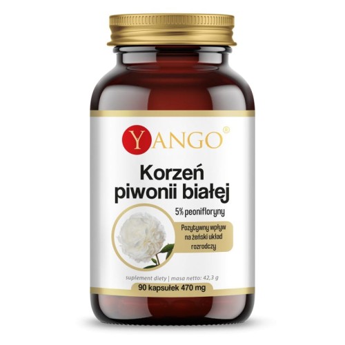 Korzeń piwonii białej 5% peonifloryny 90 kapsułek -Ekstrakt z korzenia piwonii białej - YANGO.jpg