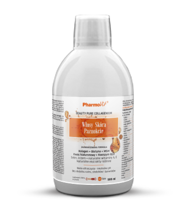 Włosy Skóra Paznokcie 500ml Zaawansowana Formuła - Koenzym Q10, kwas hialuronowy, biotyna - PHARMOVIT.png