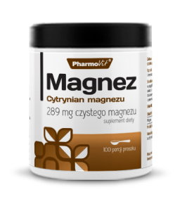 Cytrynian Magnezu w proszku 250g - Pomaga w utrzymaniu zdrowych kości i zębów - PHARMOVIT
