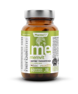 MemVit Herballine 60 kapsułek - Pamięć i koncentracja - PHARMOVIT