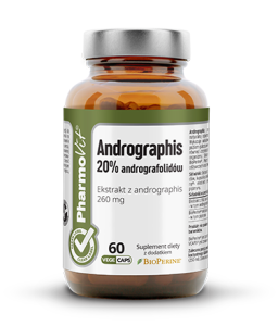 Andrographis 20% andrografolidów 60 kapsułek - Pomaga wspierać naturalną odporność organizmu - PHARMOVIT