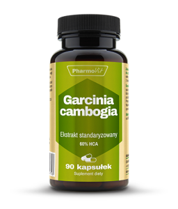 Garcinia Cambogia 60% HCA 90 kapsułek - Pomaga w kontrolowaniu wagi ciała - PHARMOVIT