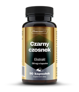 Czarny czosnek 90 kapsułek - Pomaga w utrzymaniu prawidłowej czynności wątroby - PHARMOVIT