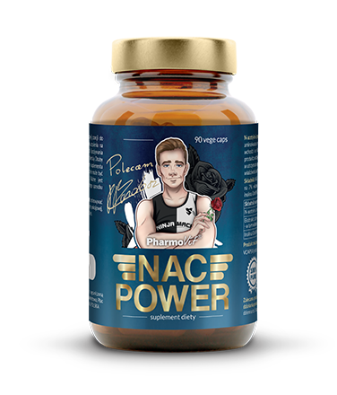 NAC Power 90 kapsułek - Dodatkowe źródło L-cysteiny - PHARMOVIT.png