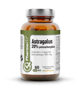 Astragalus 20% polisacharydów 60 kapsułek - Wspiera prawidłowe funkcjonowanie układu immunologicznego - PHARMOVIT