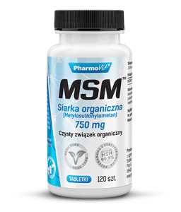 MSM 750mg Siarka organiczna 120 tabletek - PHARMOVIT