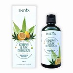 Olejek konopny do masażu - cytrusowy - India Cosmetics 100 ml