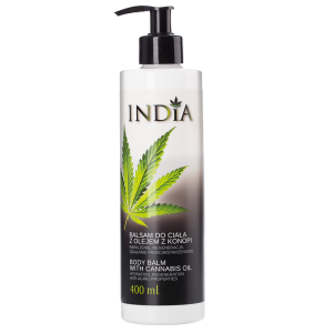 Balsam do ciała 400ml z olejem konopnym - India Cosmetics