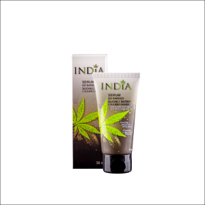 Serum do bardzo suchej skóry twarzy i dłoni 50ml z olejem konopnym - India Cosmetics