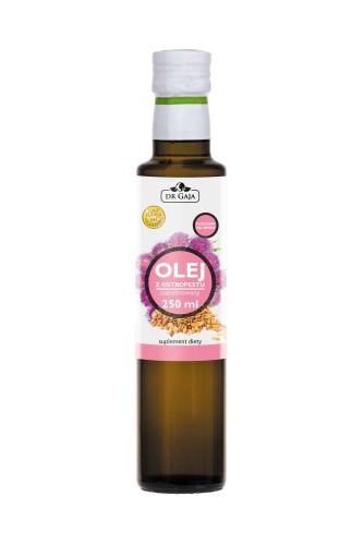 Olej z Ostropestu, zimnotłoczony nierafinowany - Dr Gaja.jpg