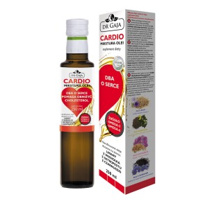 Mikstura Olei CARDIO - Dr Gaja - Olej lniany, z wiesiołka, z czarnuszki, z ostropestu