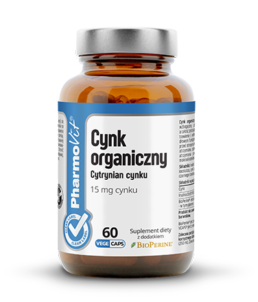 Cynk organiczny 60 kapsułek - W ochronie komórek przed stresem oksydacyjnym - PHARMOVIT.png