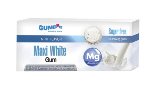 Guma do żucia Maxi White - Z magnezem i probiotykami - FINCLUB.jpg
