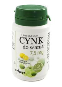 Cynk do ssania 7,5 mg - VITADIET