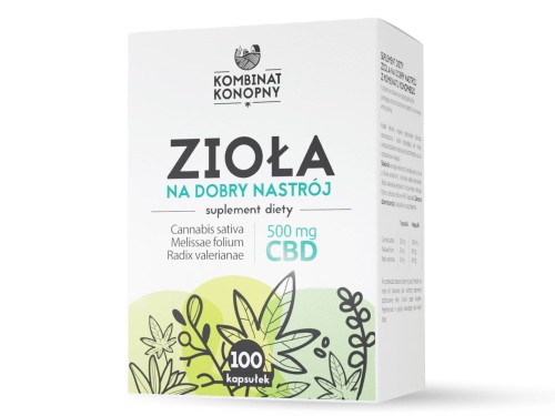 Zioła na dobry nastrój - 100 kapsułek - Kombinat Konopny.jpg